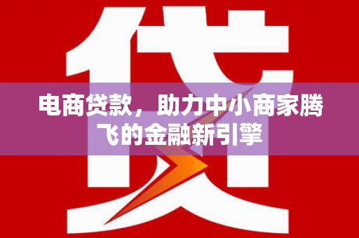 端州电商贷款，助力中小商家腾飞的金融新引擎