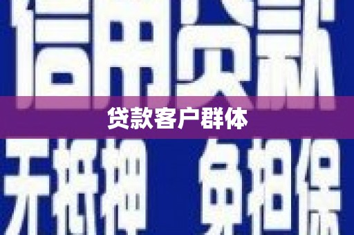 石龙贷款客户群体