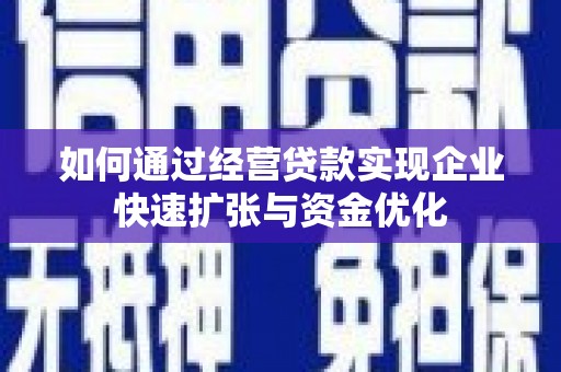 隆回如何通过经营贷款实现企业快速扩张与资金优化