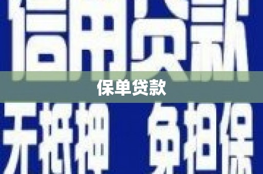 泽普保单贷款
