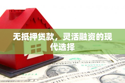广德无抵押贷款，灵活融资的现代选择
