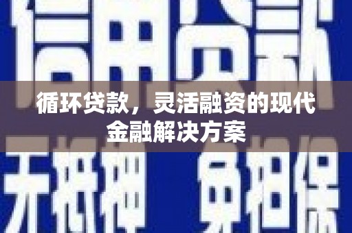 唐县循环贷款，灵活融资的现代金融解决方案