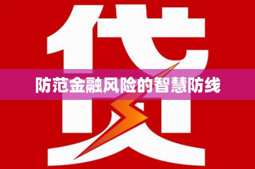 望安防范金融风险的智慧防线