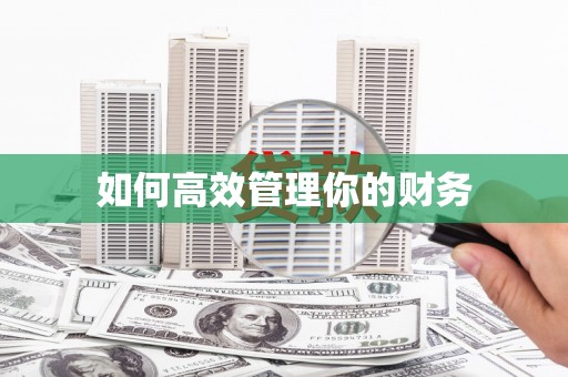 长洲如何高效管理你的财务