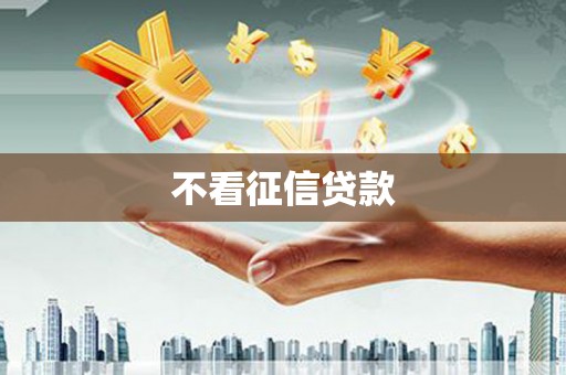 东至不看征信贷款